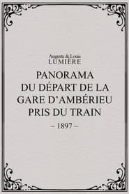 Panorama du départ de la gare d’Ambérieu pris du train (temps de neige)