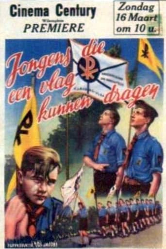 Jongens die een vlag kunnen dragen